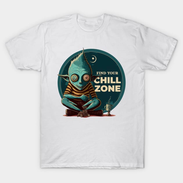 Find your Chill Zone | Meditation T-shirt T-Shirt by Meditation Minds 